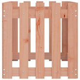 Rabata ogrodowa z płotkiem, 100x50x50cm, lite drewno daglezjowe