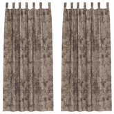 Zasłony z weluru 2 pcs Cappuccino 260 x 140 cm Aksamit