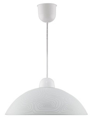 Lampa wisząca Lukrecja pojedyncza biała matowa do kuchni nad blat E27