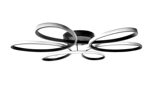 LAMPA DEKORACYJNA OKRĘGI 100W + PILOT CZARNA DL-J05 FIORE