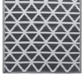 vidaXL Dywan na zewnątrz, czarny, 120x180 cm, PP