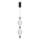 VITA lampa wisząca czarny 7,5W LED 2700K 2 x klosz bezbarwny