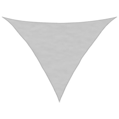Żagiel przeciwsłoneczny, jasnoszary, 5x5x6 m, 100% poliester