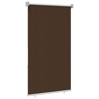 Roleta zewnętrzna 90% blokada UV brązowy 60 x 140 cm HDPE