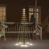vidaXL Choinka do montażu na maszcie, 108 ciepłych białych LED, 180 cm