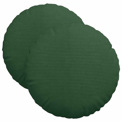 Poduszki na siedziska 2 pcs Ciemna zieleń ? 40 cm