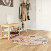 vidaXL Dywan z możliwością prania, kolorowy, ?120 cm, antypoślizgowy model standard