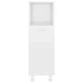 Szafka łazienkowa, wysoki połysk, biała, 30x30x95 cm