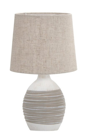 Lampka stołowa beżowa ceramiczna Ambon 41-78407