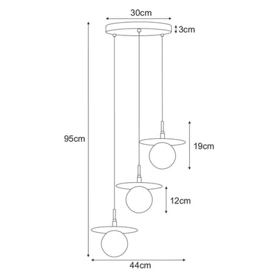 Lampa wisząca K-5385 z serii FERMI