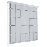vidaXL Roleta prysznicowa 100 x 240 cm, wzór w kwadraty