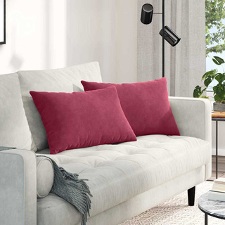 Poduszki na sofę 2 pcs Czerwone wino 60 x 40 cm