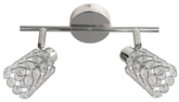 Lampa sufitowa York listwa regulowana 2-punktowa do korytarza metalowa