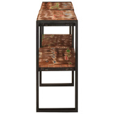 Konsola Wielokolorowe 160 x 33 x 75 cm Lite Drewno Recyklingowe