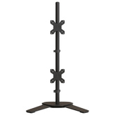 na dwa monitory, czarny, stalowy, VESA 75/100 mm Stojak