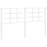 Metalowe wymienne wezgłowie, białe, 150 cm