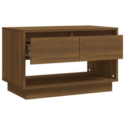 vidaXL Szafka pod TV, brązowy dąb 70x41x44 cm materiał drewnopochodny
