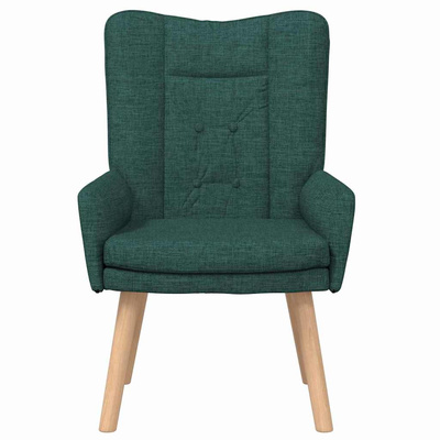fotel Ciemna zieleń 63 x 67 x 94 cm Tkanina i sklejka