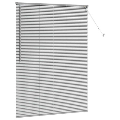 Żaluzje weneckie Srebrny 175 x 135 cm Aluminium