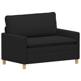 Sofa Czarny 126 x 81 x 87,5 cm tkanina