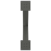 Nogi do stołu jadalnego w kształcie litery X 2 szt. Antracyt 80x(72-73) cm Stal
