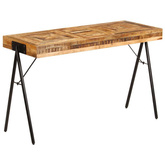 vidaXL Biurko z litego drewna mango, 118 x 50 x 75 cm