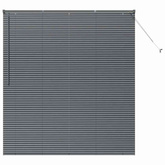 Żaluzje weneckie Ciemnoszary 175 x 160 cm Aluminium