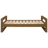 vidaXL Legowisko dla psa, miodowy brąz, 95,5x65,5x28 cm, sosnowe