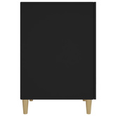 vidaXL Biurko, czarne, 140x50x75 cm, materiał drewnopochodny