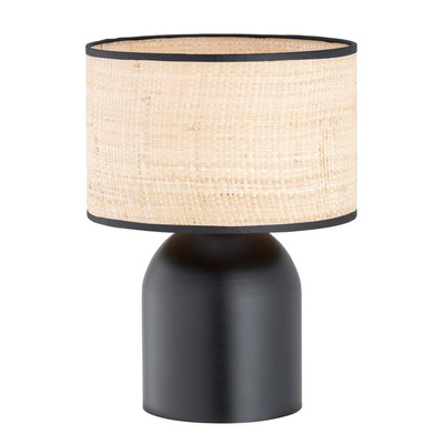 Lampka nocna ASPEN LN1 BLACK/RATTAN