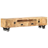 vidaXL Szafka pod TV, 150x30x37 cm, lite drewno mango