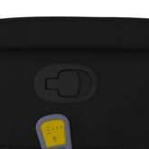 vidaXL Rozkładany fotel masujący, czarny, sztuczna skóra