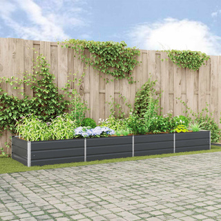 Donica Antracyt 385 x 100 x 45 cm Stal Galwanizowana