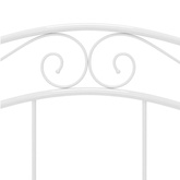 Rama łóżka, biała, metalowa, 120 x 200 cm