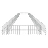 vidaXL Podwyższona donica gabionowa, galwanizowana stal, 800x100x20 cm
