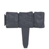 Obrzeża trawnikowe stylizowane na kamień, 41 szt., plastik 10 m