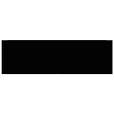 vidaXL Szafki telewizyjne, 3 szt., czarne, płyta wiórowa