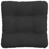 Poduszki na siedziska 4 pcs Czarny 45 x 45 cm