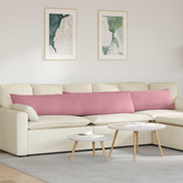 Poduszki na sofę 2 pcs Różowy 200 x 40 cm Tkanina sztruksowa