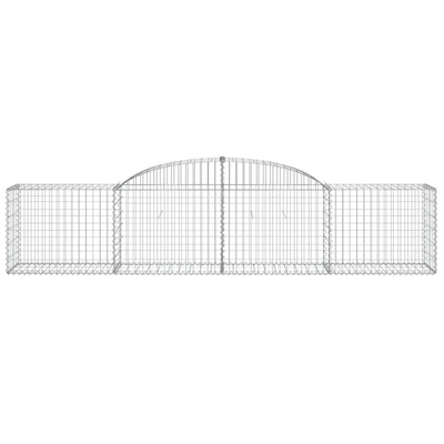 Kosze gabionowe, 20 szt., 300x50x60/80 cm, galwanizowane żelazo