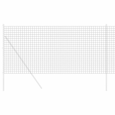 Ogrodzenie Euro 1,4 x 10 m Żelazo pokryte PVC Szary