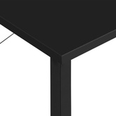 vidaXL Biurko komputerowe, czarne, 80x40x72 cm, MDF i metal