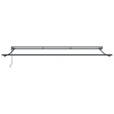 Rama markizy Z regulacją Antracyt 5 x 3 m Stal