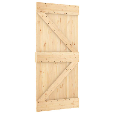 Drzwi przesuwne 90 x 210 cm Lite drewno sosnowe