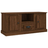 vidaXL Szafka pod TV, brązowy dąb, 100x35,5x45 cm