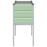 Donica Pastelowa zieleń 100 x 45 x 90 cm Stal Galwanizowana