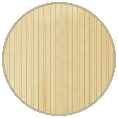 vidaXL Dywan okrągły, jasny naturalny, 80 cm, bambusowy