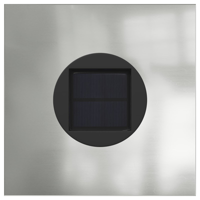 Słoneczna LED lampa na ścieżkę 2 pcs Srebrny Stal ocynkowana