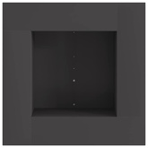 Kominek Czarny 60 x 60 x 30 cm Stal