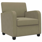Fotel Khaki Welur